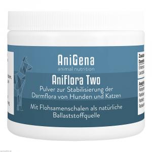 ANIFLORA Two Darmbakt.+Flohsamensch.Plv.Hunde/Kat.