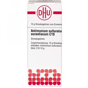 ANTIMONIUM SULFURATUM aurantiacum C 10 Globuli