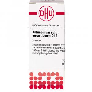 ANTIMONIUM SULFURATUM aurantiacum D 12 Tabletten