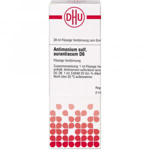 ANTIMONIUM SULFURATUM aurantiacum D 6 Dilution