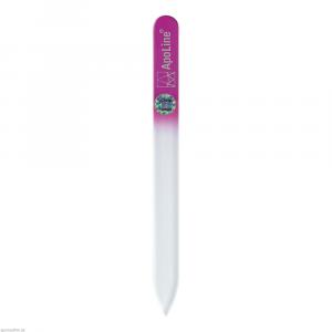 APOLINE Nagelfeile Glas 14 cm pink
