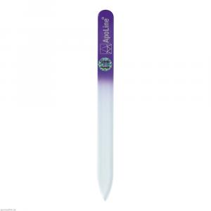 APOLINE Nagelfeile Glas 9 cm lila