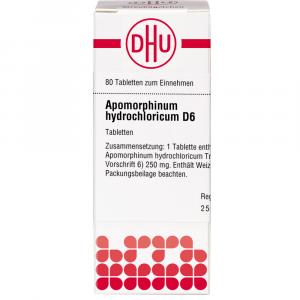 APOMORPHINUM HYDROCHLORICUM D 6 Tabletten