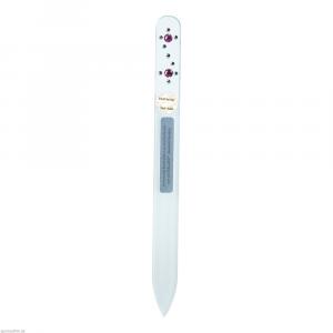APONORM Glasfeile mit 2 Steinchen rosa