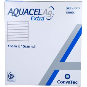 AQUACEL Ag Extra 15x15 cm Kompressen