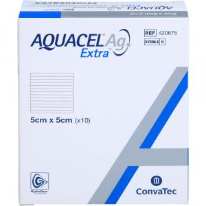 AQUACEL Ag Extra 5x5 cm Kompressen