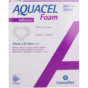 AQUACEL Foam adhäsiv Sakral 21,5x24 cm Verband