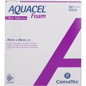 AQUACEL Foam nicht adhäsiv 20x20 cm Verband