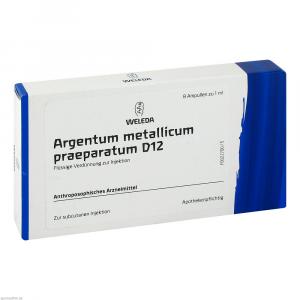 ARGENTUM METALLICUM praeparatum D 12 Ampullen