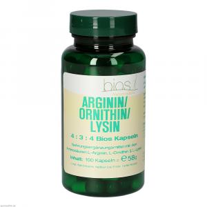 ARGININ/ORNITHIN/Lysin 4:3:4 Bios Kapseln