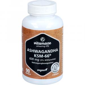 ASHWAGANDHA KSM-66 600mg Extrakt hochdos.veg.Kaps.