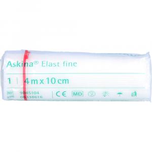 ASKINA Elast Fine Binde 10 cmx4 m cellophaniert