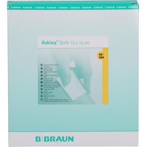 ASKINA Sorb Alginat CMC Wundauflage 15x15 cm ste.