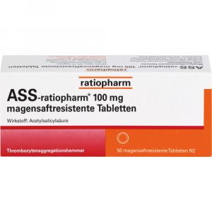 ASS-ratiopharm 100 mg magensaftres.Tabletten