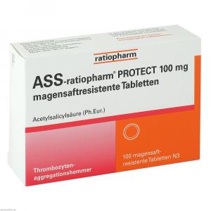 ASS-ratiopharm PROTECT 100 mg magensaftr.Tabletten