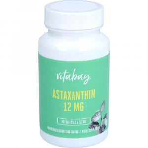 ASTAXANTHIN 12 mg Softgel-Kapseln Mikroalge vegan