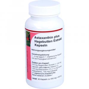 ASTAXANTHIN 4 mg plus Hagebutten Extrakt Kapseln