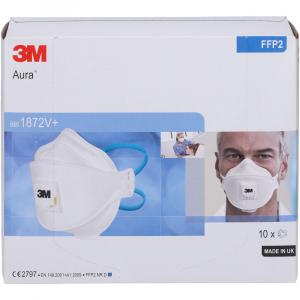 ATEMSCHUTZMASKE 3M 1872V+ mit Ventil Aura FFP2