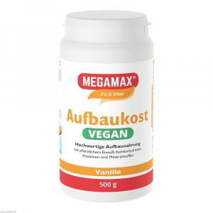 AUFBAUKOST vegan Vanille Megamax Pulver