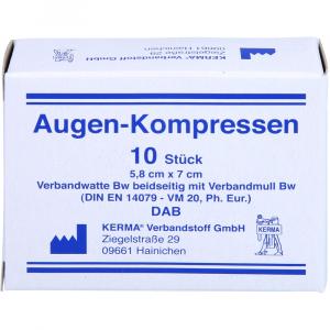 AUGENKOMPRESSEN 5,8x7 cm unsteril