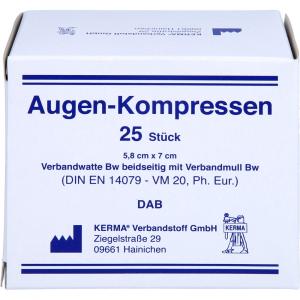 AUGENKOMPRESSEN 5,8x7 cm unsteril