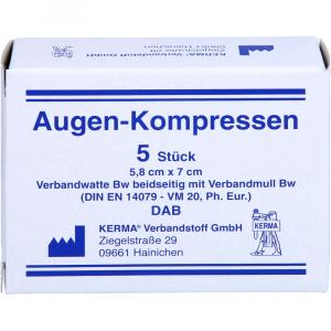 AUGENKOMPRESSEN 5,8x7 cm unsteril