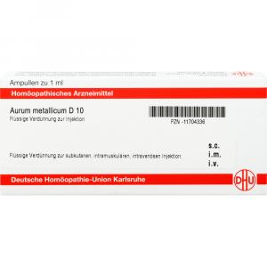 AURUM METALLICUM D 10 Ampullen
