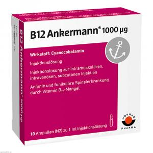 B12 ANKERMANN 1000 μg Injektionslösung Amp.