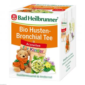 BAD HEILBRUNNER Bio Husten-Bronchial Tee f.Kdr.FB