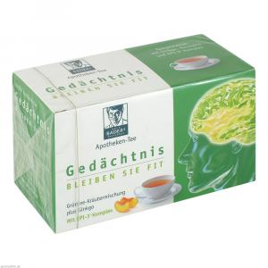 BADERS Apotheken Tee Gedächtnis Filterbeutel