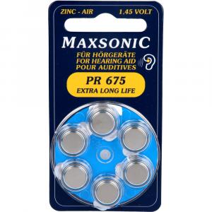 BATTERIEN f.Hörgeräte Maxsonic PR675
