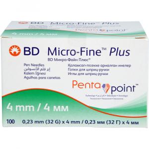 BD MICRO-FINE+ 4 Pen-Nadeln 0,23x4 mm
