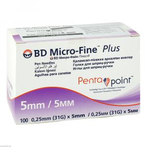 BD MICRO-FINE+ 5 Pen-Nadeln 0,25x5 mm