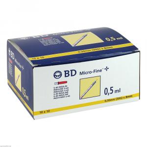 BD MICRO-FINE+ Insulinspr.0,5 ml U40 8 mm