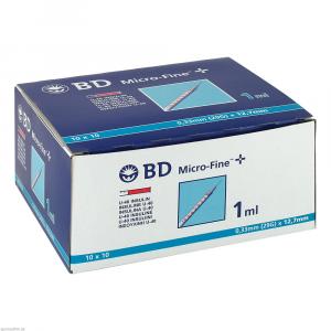 BD MICRO-FINE+ Insulinspr.1 ml U40 12,7 mm