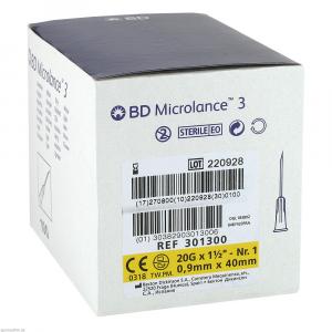 BD MICROLANCE Kanüle 20 G 1 1/2 0,9x40 mm