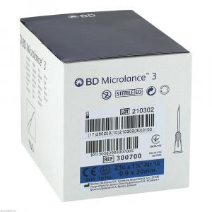 BD MICROLANCE Kanüle 23 G 1 1/4 0,6x30 mm