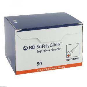 BD SAFETYGLIDE Kanüle 25 G 5/8