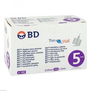 BD THIN Wall Pen-Nadeln 0,25 31 Gx5 mm