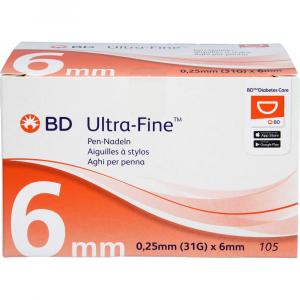 BD ULTRA-FINE Pen-Nadeln 6 mm 31 G 0,25 mm