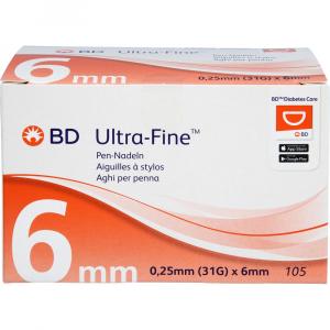 BD ULTRA-FINE Pen-Nadeln 6 mm 31 G 0,25 mm