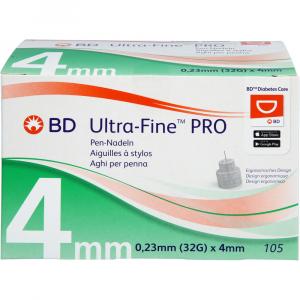 BD ULTRA-FINE PRO Pen-Nadeln 4 mm 32 G 0,23 mm