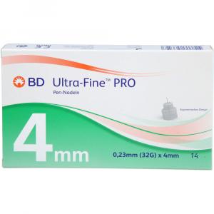 BD ULTRA-FINE PRO Pen-Nadeln 4 mm 32 G 0,23 mm