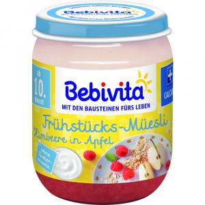 BEBIVITA Bio Frühstücks-Müesli Himbeere in Apfel