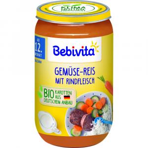 BEBIVITA Menü Gemüse-Reis m.Rindfleisch