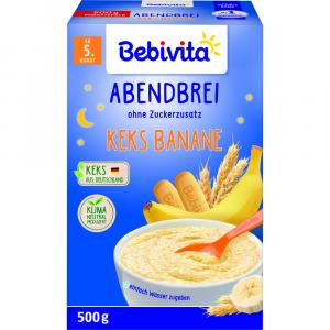 BEBIVITA Milchbrei Abendbrei Keks-Banane