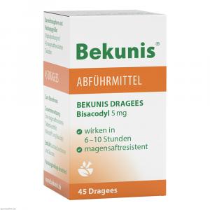 BEKUNIS Dragees Bisacodyl 5 mg magensaftres.Tabl.