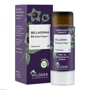 BELLADONNA D 6 Globuli Pflüger Globulispender