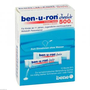 BEN-U-RON direkt 500 mg Granulat Erdbeer/Vanille