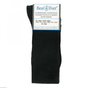 BEST4FEET Silberstrumpf Gr.M 38-40 schwarz